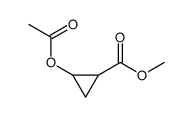 2-(乙酰氧基)环丙烷甲酸甲酯结构式