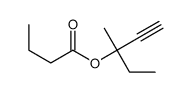 3-methylpent-1-yn-3-yl butanoate结构式