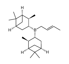 (-)-(E)-crotyldiisopinocamphenylborane Structure