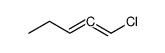 1-chloro-penta-1,2-diene结构式