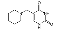 5-(piperidinomethyl)uracil Structure