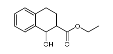 ethyl 1-hydroxy-1,2,3,4-tetrahydronaphthalene-2-carboxylate结构式