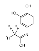 2,2,2-trideuterio-N-(3,4-dihydroxyphenyl)acetamide Structure