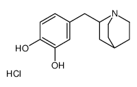 4-(1-azabicyclo[2.2.2]octan-2-ylmethyl)benzene-1,2-diol,hydrochloride结构式
