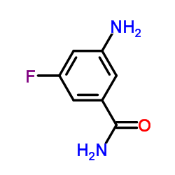 3-氨基-5-氟苯甲酰胺结构式