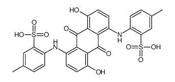 2,2'-[[(9,10-Dihydro-4,8-dihydroxy-9,10-dioxoanthracene)-1,5-diyl]bisimino]bis(5-methylbenzenesulfonic acid)结构式