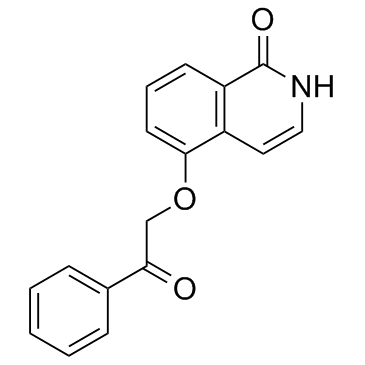 5-(2-氧代-2-苯基乙氧基)-1(2H)-异喹啉酮结构式