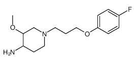 CIS-1-[3-(4-FLUOROPHENOXY)PROPYL]-3-METHOXY-4-PIPERIDYLAMINE结构式