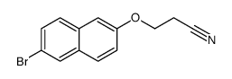 3-(6-bromonaphthalen-2-yl)oxypropanenitrile structure