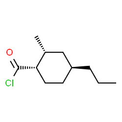 Cyclohexanecarbonyl chloride, 2-methyl-4-propyl-, (1alpha,2alpha,4beta)- (9CI) Structure