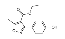 ethyl 3-(4-hydroxyphenyl)-5-methylisoxazole-4-carboxylate Structure