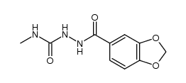 2-(benzo[d][1,3]dioxole-5-carbonyl)-N-methylhydrazinecarboxamide Structure