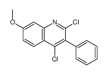 2,4-二氯-7-甲氧基-3-苯基喹啉结构式