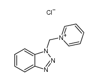 1-[(benzotriazol-1-yl)methyl]pyridinium chloride结构式