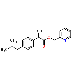 2-Pyridinylmethyl 2-(4-isobutylphenyl)propanoate Structure
