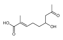 6-hydroxy-2-methyl-8-oxonon-2-enoic acid Structure
