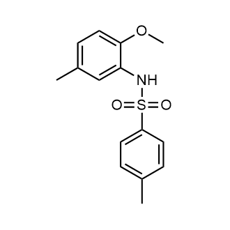 N-(2-甲氧基-5-甲基苯基)-4-甲基苯磺酰胺结构式
