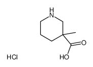 3-甲基哌啶-3-羧酸盐酸盐结构式