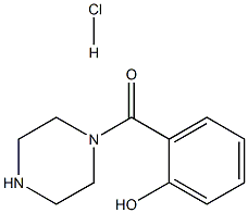 (2-Hydroxyphenyl)(piperazin-1-yl)methanone hydrochloride Structure
