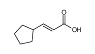 (E)-3-环戊基丙烯酸结构式