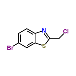 6-Bromo-2-(chloromethyl)-1,3-benzothiazole Structure