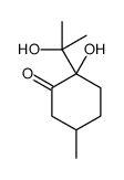 Cyclohexanone,2-hydroxy-2-(1-hydroxy-1-methylethyl)-5-methyl-结构式