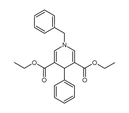 Diethyl 1-benzyl-4-phenyl-1,4-dihydropyridine-3,5-dicarboxylate Structure