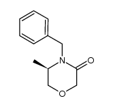 (5R)-5-methyl-4-(phenylmethyl)-3-morpholinone Structure