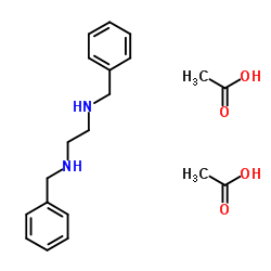 N,N'-Dibenzylethan-1,2-diamindiacetat Structure
