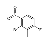 3-bromo-1-fluoro-2-methyl-4-nitrobenzene结构式
