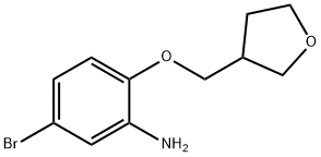 5-溴-2-[(四氢呋喃-3-基)甲氧基]苯胺结构式