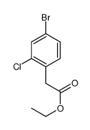 4-Bromo-2-chlorobenzeneacetic Acid Ethyl Ester Structure