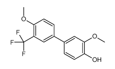 2-methoxy-4-[4-methoxy-3-(trifluoromethyl)phenyl]phenol结构式