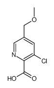 3-Chloro-5-methoxymethyl-pyridine-2-carboxylic acid结构式