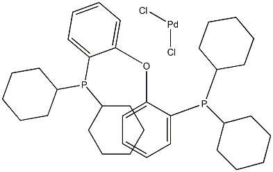 Dichloro[bis(dicyclohexylphosphinophenyl)ether]palladium(II) Structure