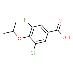 3-Chloro-5-fluoro-4-(1-methylethoxy)-benzoic acid Structure