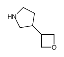 3-(氧杂环丁-3-基)吡咯烷结构式