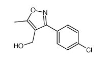 [3-(4-Chlorophenyl)-5-methyl-1,2-oxazol-4-yl]methanol Structure