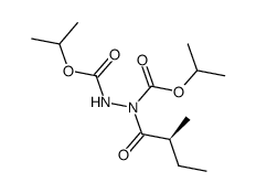 dipropan-2-yl 1-[(2S)-2-methylbutanoyl]hydrazine-1,2-dicarboxylate Structure