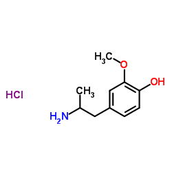 4-hydroxy-3-Methoxyamphetamine (hydrochloride) Structure