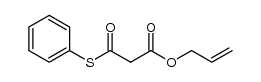 allyl 3-oxo-3-(phenylthio)propanoate结构式