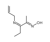(2E,3Z)-3-(allylimino)pentan-2-one oxime Structure