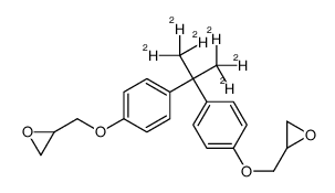Bisphenol A-d6 Diglycidyl Ether结构式