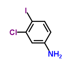 3-氯-4-碘苯胺结构式