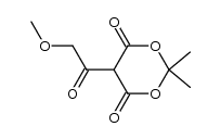 5-(2-methoxyacetyl)-2,2-dimethyl-1,3-dioxane-4,6-dione Structure
