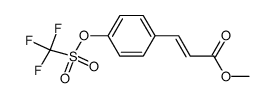 (E)-methyl 3-(4-(triflyloxy)phenyl)acrylate结构式