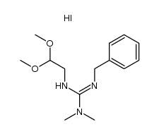 2-benzyl-3-(2,2-dimethoxyethyl)-1,1-dimethylguanidine hydroiodide结构式