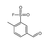 5-formyl-2-methylbenzenesulfonyl fluoride Structure
