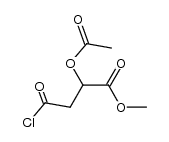 methyl 2-acetoxy-4-chloro-4-oxobutanoate Structure
