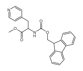 N-fluorenylmethyloxycarbonyl-4-pyridylalanine-methyl ester Structure